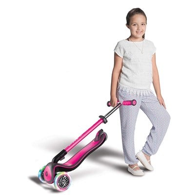 Globber Scooter Elite Deluxe Işıklı - Pembe
