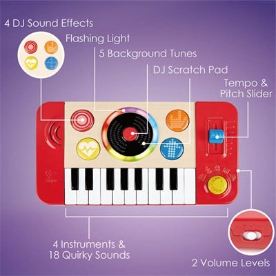 Hape DJ Mix & Spin Studio Oyuncak Müzik Aleti
