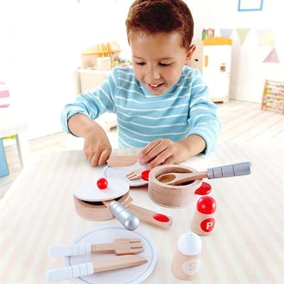 Hape Oyuncak Pişirme ve Servis Seti