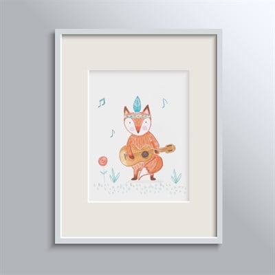 Happy Çerçeveli Poster - Mr. Fox