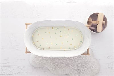 Happy Folks Beşik Lastikli Çarşaf - Confetti Rain