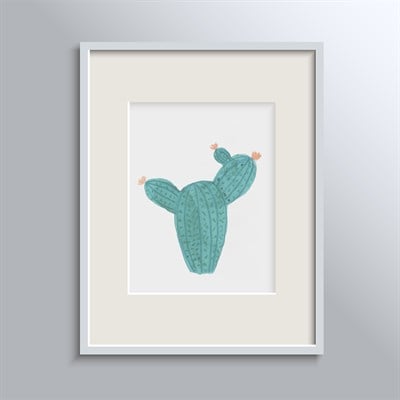 Happy Folks Çerçeveli Poster - Cactus No 3
