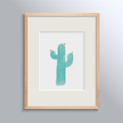 Happy Folks Çerçeveli Poster - Cactus No 2