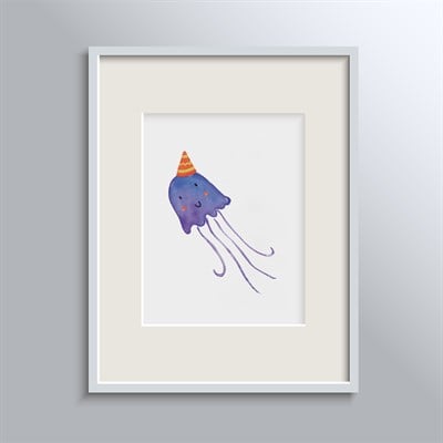 Happy Folks Çerçeveli Poster - Jellyfish