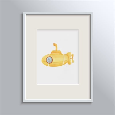 Happy Folks Çerçeveli Poster - Submarine