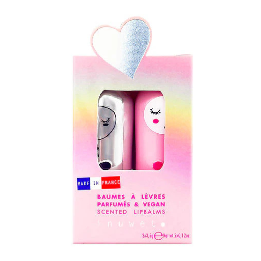 Inuwet 2li Dudak Nemlendiricisi Seti -Çilek ve Hindistan Cevizi Aromalı