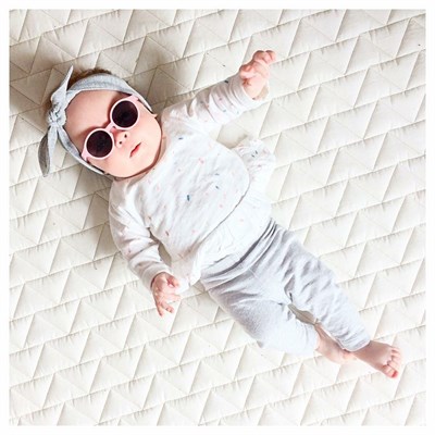 İzipizi Bebek Güneş Gözlüğü SunBaby 0-12 ay Pastel Pembe