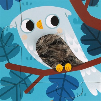 Janod 20 Parça Dokun Hisset Puzzle Hayvanlar