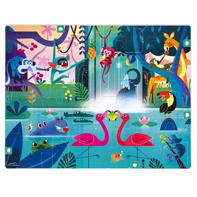 Janod 20 Parça Sürpriz Puzzle - Orman