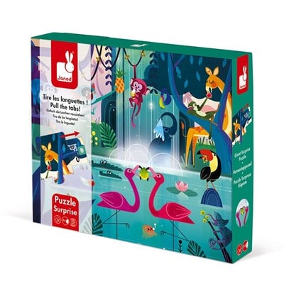 Janod 20 Parça Sürpriz Puzzle - Orman