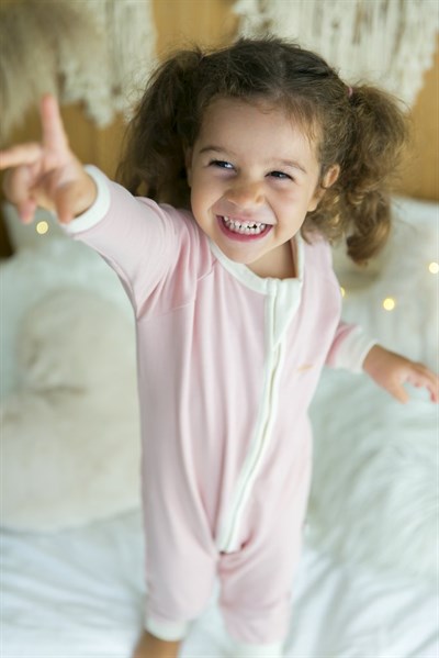 KidZee Z-Suit Z-Suit Pure Blush Patikli Uzun Tulum (1.0 Tog)