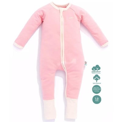 KidZee Z-Suit Z-Suit Pure Blush Patikli Uzun Tulum (1.0 Tog)