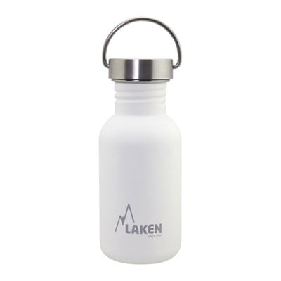 Laken Paslanmaz Çelik Basik Şişe 500 Ml - Beyaz