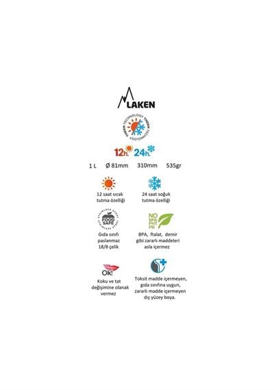 Laken Paslanmaz Çelik Termos 1 L - Mavi