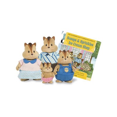 Li'l Woodzeez Çizgili Sincap Ailesi