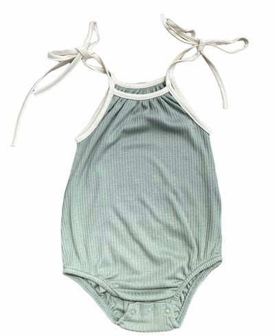 Little Basics İpli Fitilli Romper - Sage
