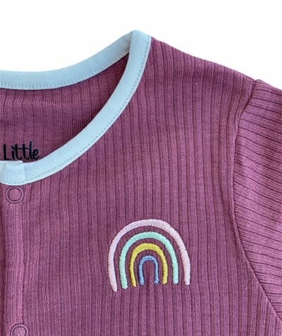 Little Basics Kısa Kollu Fitilli Gül Kurusu