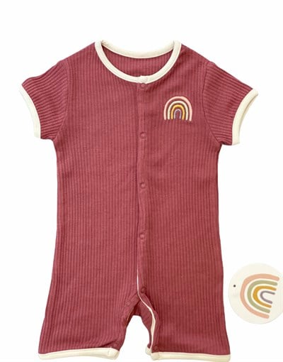 Little Basics Kısa Kollu Fitilli Gül Kurusu