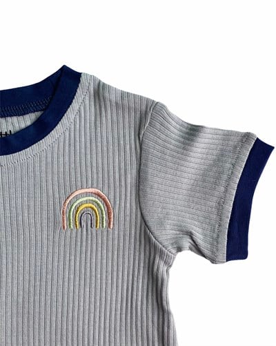 Little Basics Kısa Kollu Tshirt - Cloud