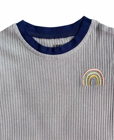 Little Basics Kısa Kollu Tshirt - Cloud