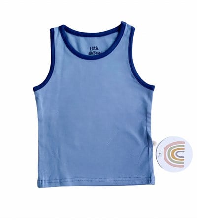 Little Basics Kolsuz Tshirt - Düz Modal Petrol