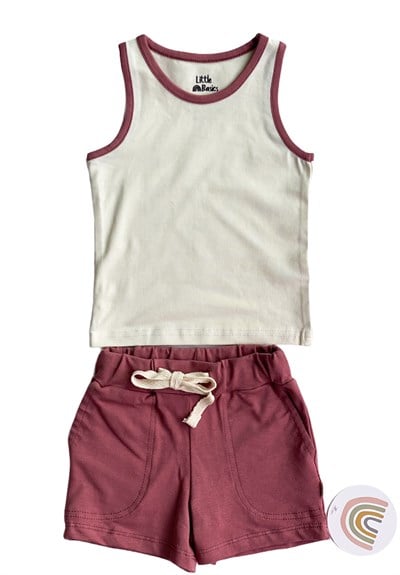Little Basics Şort - Gül Kurusu