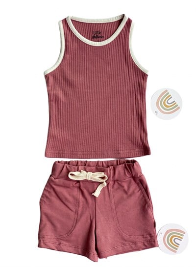 Little Basics Şort - Gül Kurusu