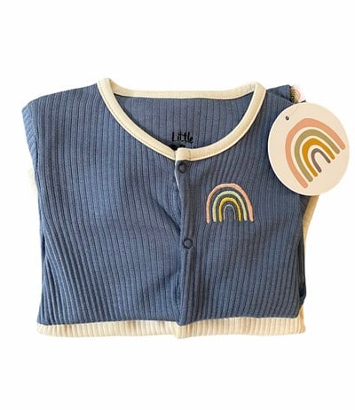 Little Basics Uzun Kollu Fitilli Tulum - Petrol