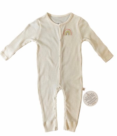 Little Basics Uzun Kollu Fitilli Tulum - Ivory