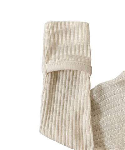 Little Basics Uzun Kollu Fitilli Tulum - Ivory