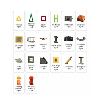 Magformers Mıknatıslı Construction Set 50 Parça