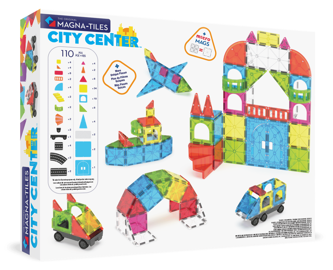 MagnaTiles City Center - 110 Parça