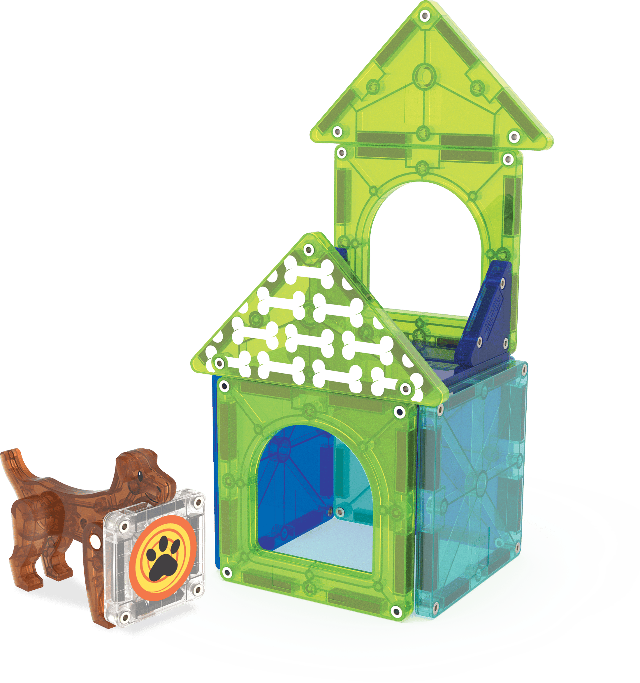 MagnaTiles Dog House - 13 Parça