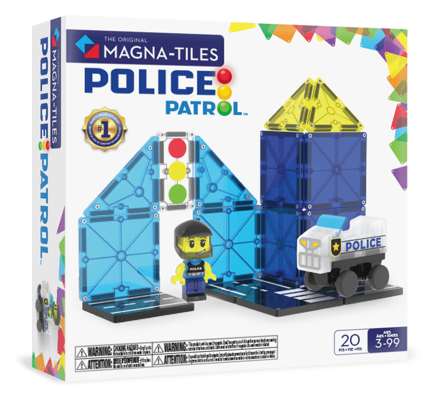 MagnaTiles Police Patrol - 20 Parça