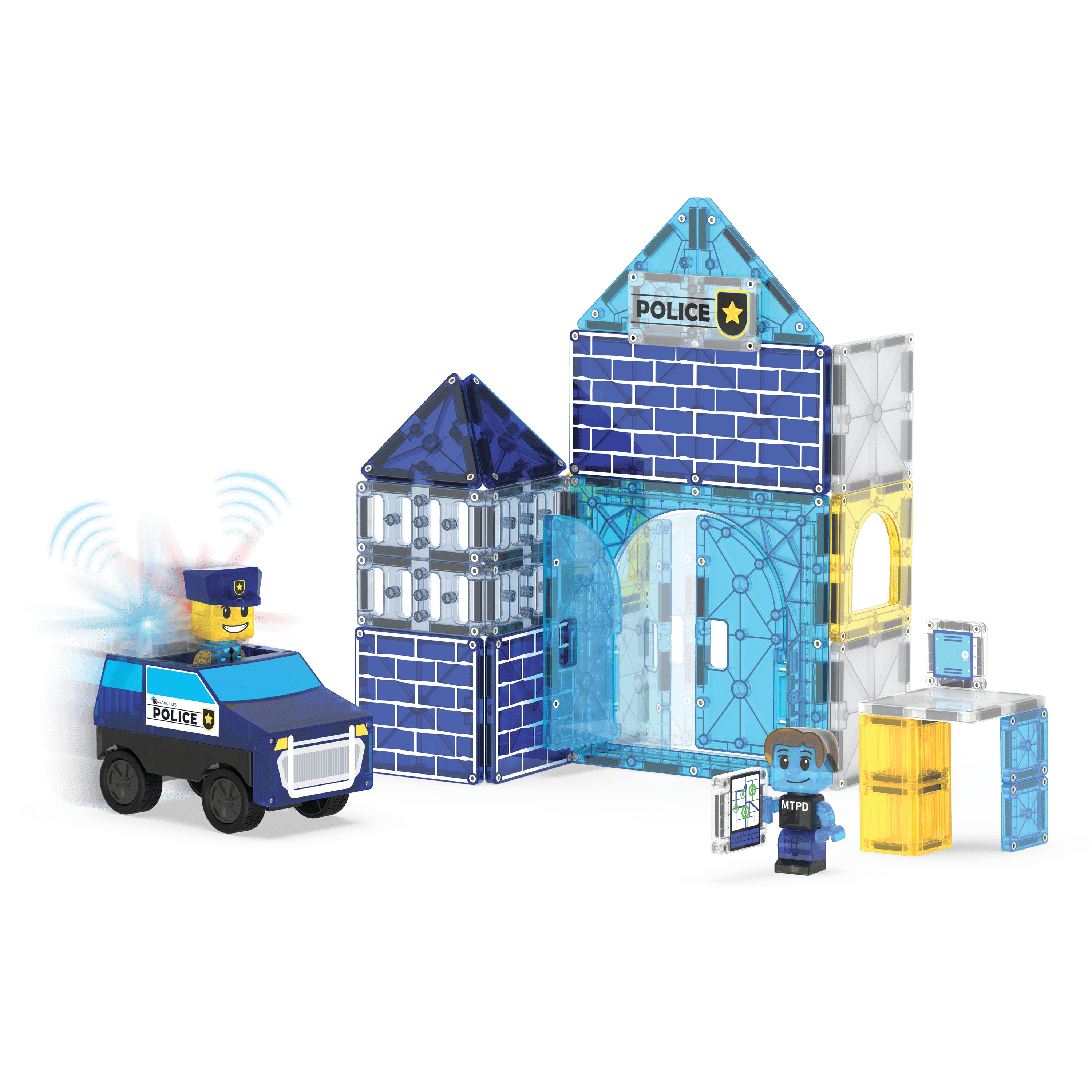 MagnaTiles Police Station - 35 Parça