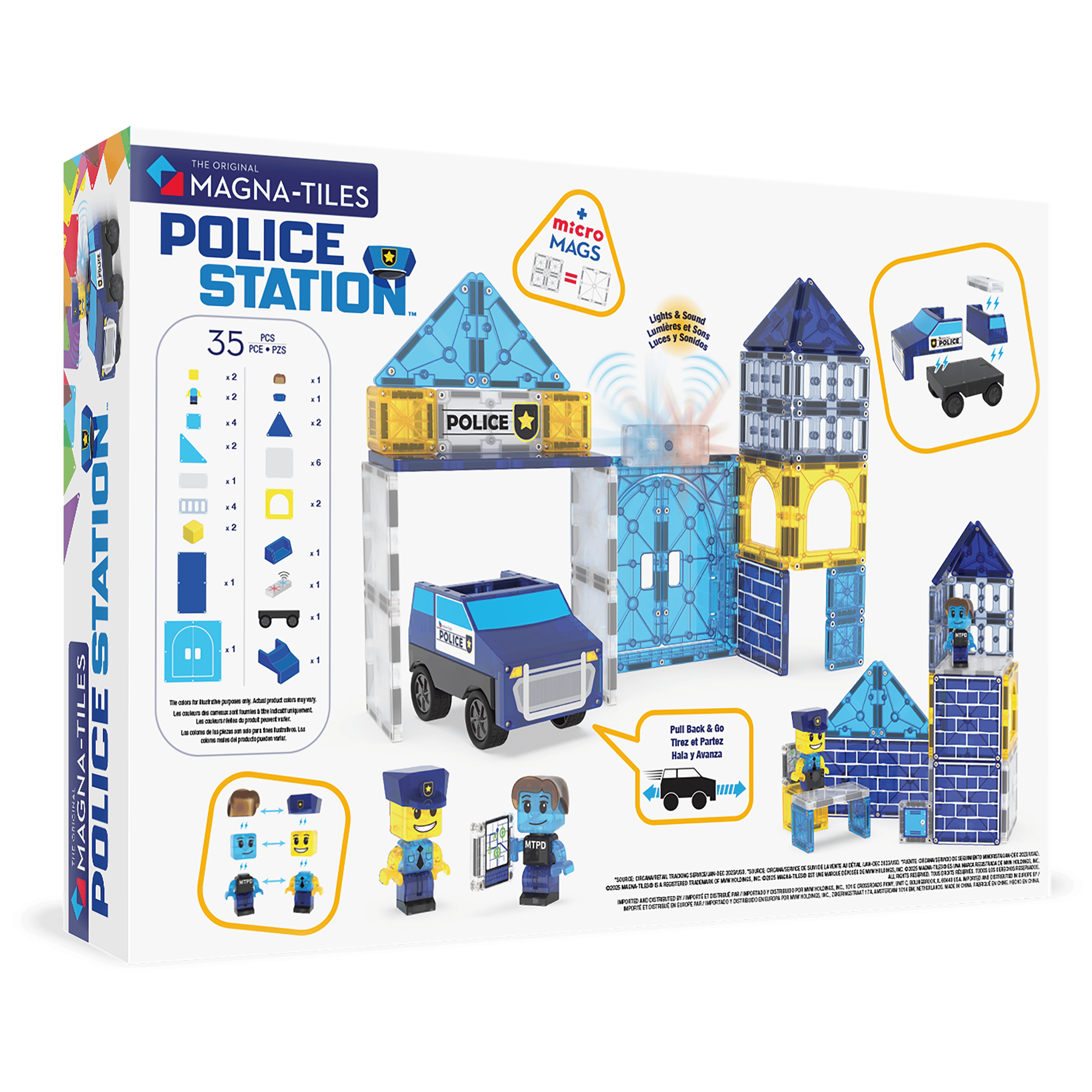 MagnaTiles Police Station - 35 Parça