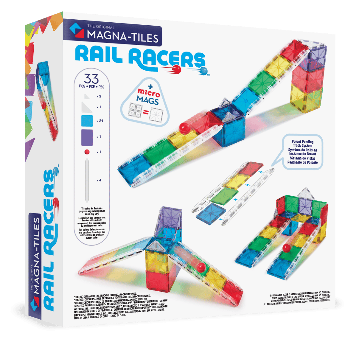 MagnaTiles Rail Racers - 33 Parça