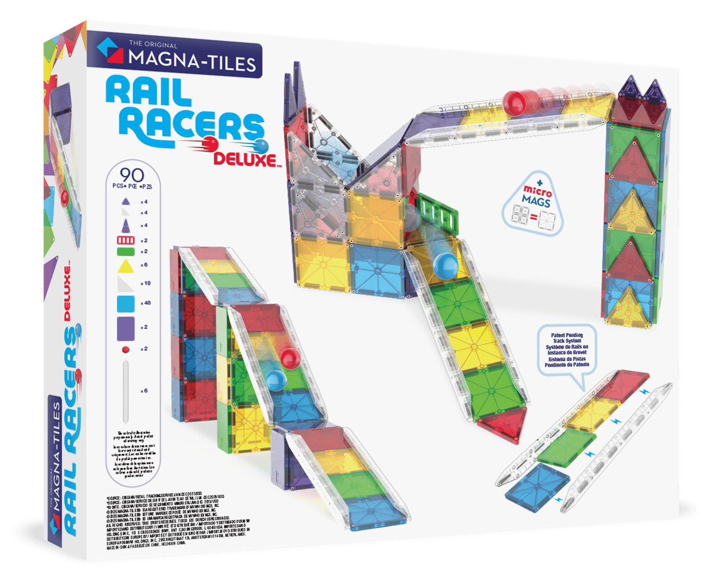 MagnaTiles Rail Racers Deluxe - 90 Parça