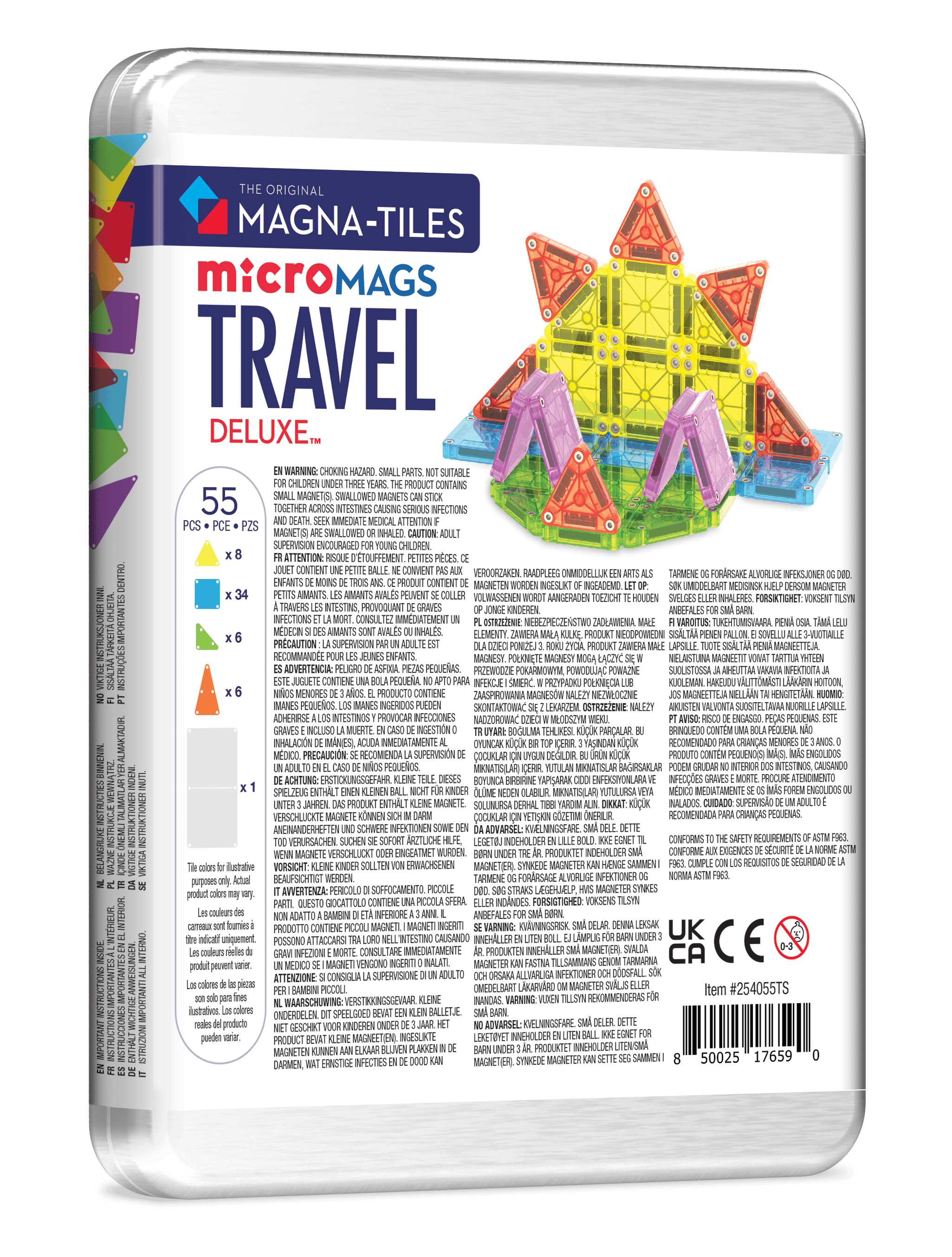 MagnaTiles Travel Set - Seyahat Seti - 55 Parça
