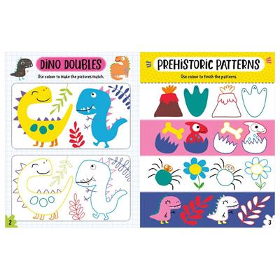 Make Believe Ideas Create and Play Dinos Colouring Activity Book