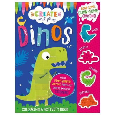 Make Believe Ideas Create and Play Dinos Colouring Activity Book