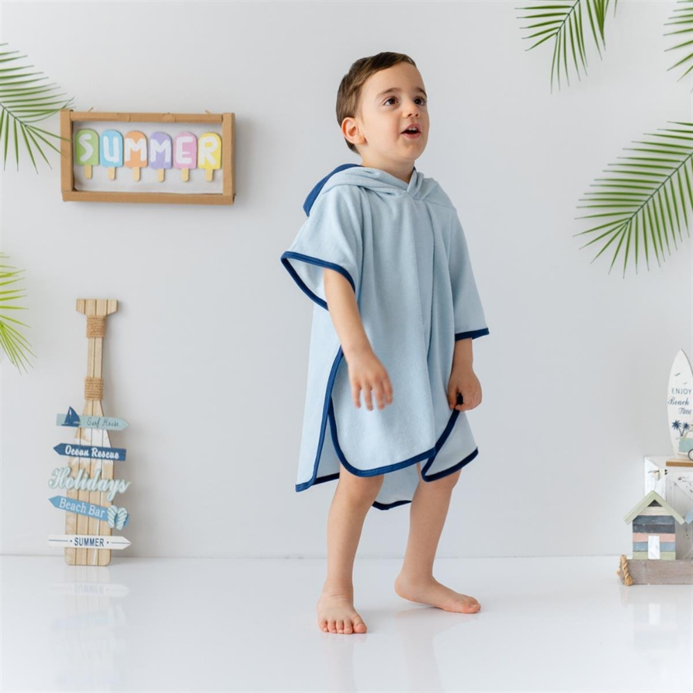 Mama Yoyo - 3D Nakışlı İnce Havlu Panço Maske