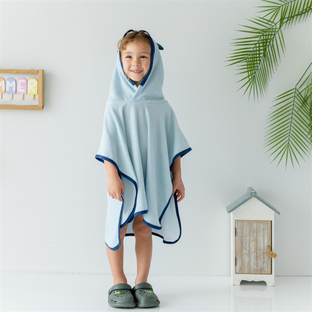 Mama Yoyo - 3D Nakışlı İnce Havlu Panço Maske