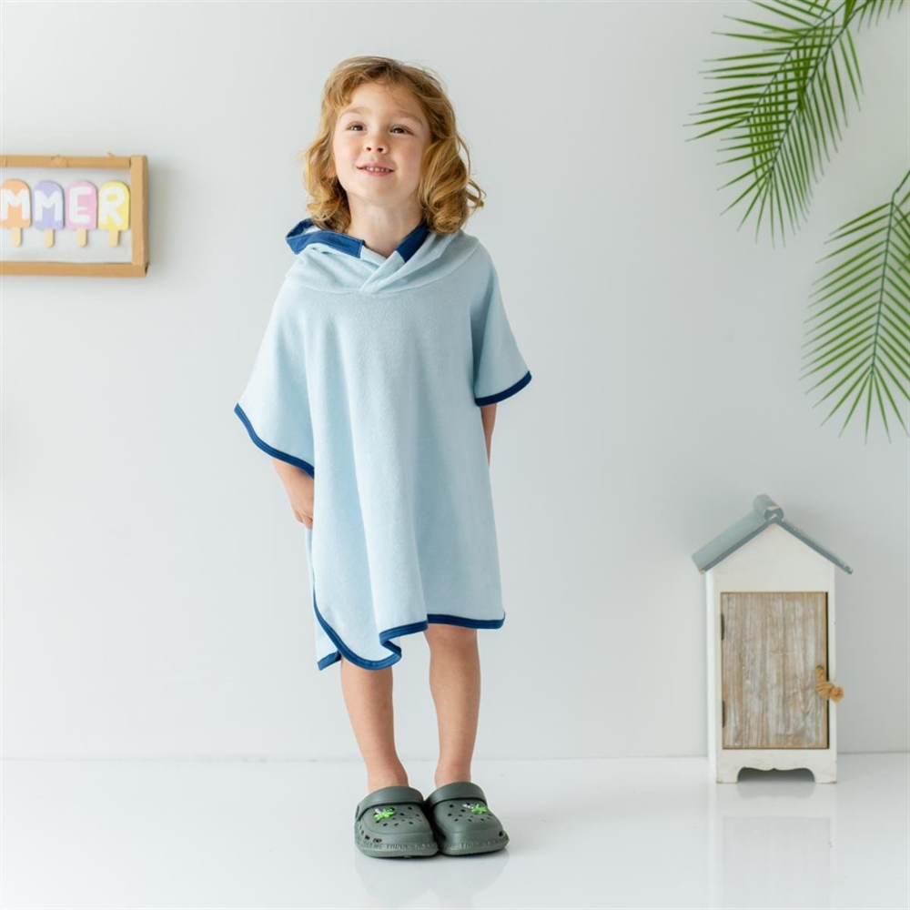 Mama Yoyo - 3D Nakışlı İnce Havlu Panço Maske