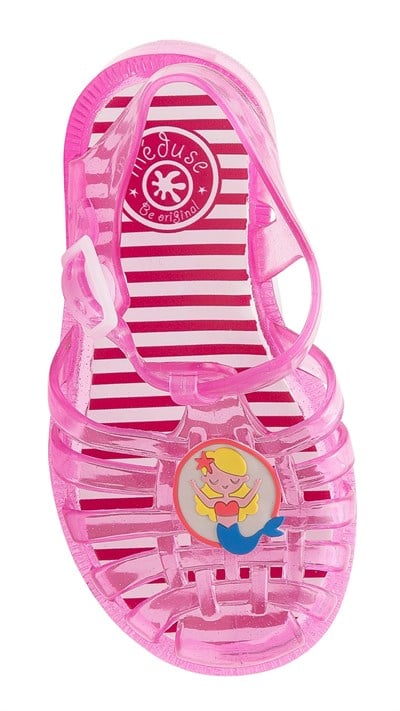 Meduse Çocuk Sandalet - Sunpatch Rose Pailette Şeffaf Pembe 
