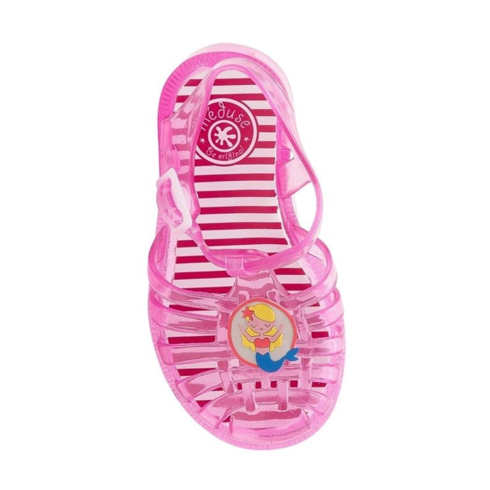 Meduse Çocuk Sandalet - Sunpatch Rose Pailette Şeffaf Pembe 