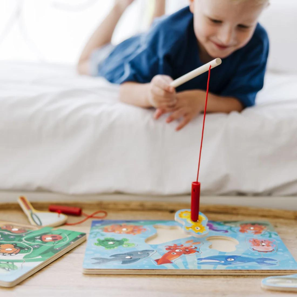 Melissa - Doug Ahşap Mıknatıslı Balık Tutma