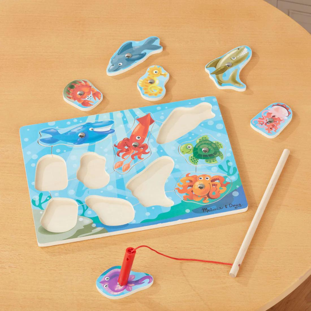 Melissa - Doug Ahşap Mıknatıslı Balık Tutma
