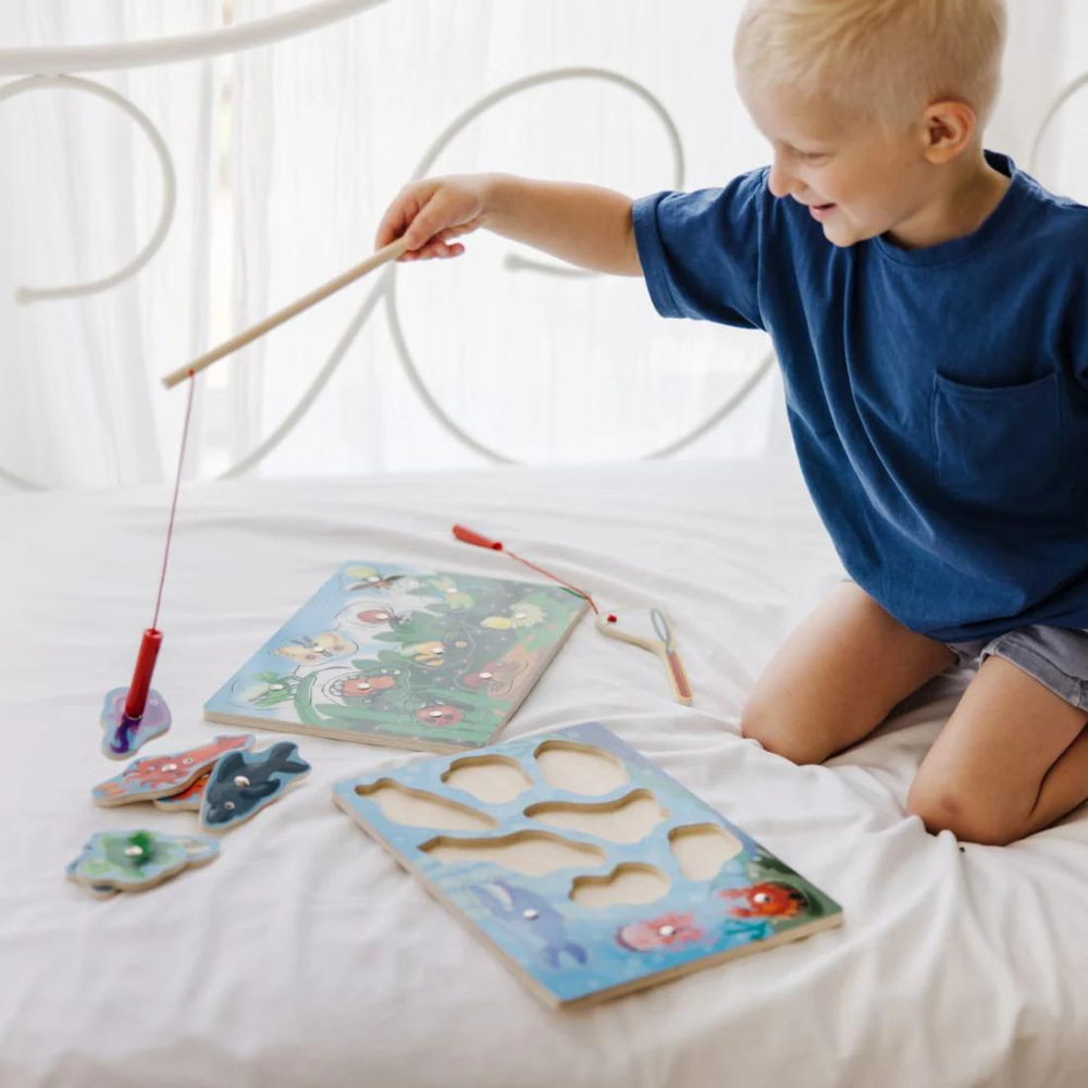 Melissa - Doug Ahşap Mıknatıslı Balık Tutma