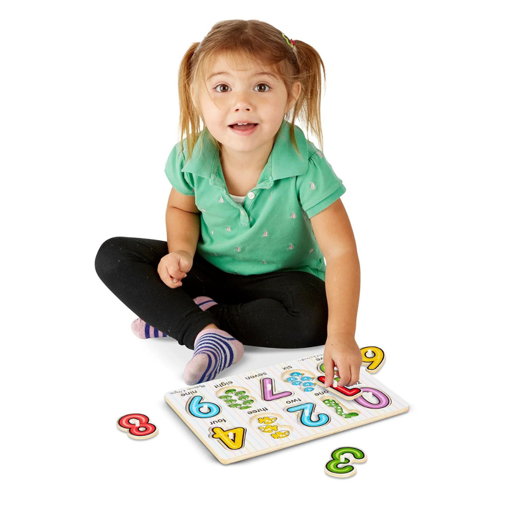 Melissa - Doug Ahşap Tutmalı Yapboz - Sayılar